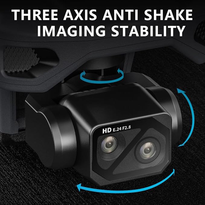 X-Verse ZLL SG909 Drones with Camera for Adults 4K, RC Screen, 6KM RC Distance, 3-Axis Gimbal Repeater, Professional Drone with Obstacle Avoidance, Digital GPS Transmission Quadcopter, 3 Batteries for 135min Max Flight Time