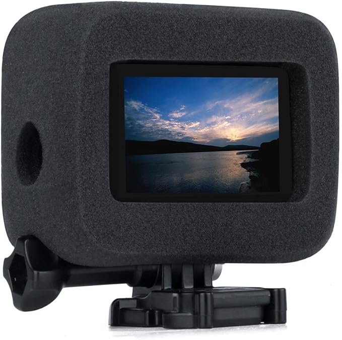 2-Pack Windslayer Cover Housing Frame Case for GoPro Hero 8 Black, Reduces Wind Noise for Optimal Audio Recording