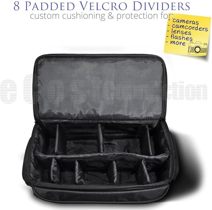 Acuvar Extra Large Camera Bag and Camcorder Case, Padded Equipment Bag, Video Camera Bag, Camera Carrying Case, Camera Duffle Bag, Extra Large Camcorder Backpack,Camera Case for Canon,Nikon,Sony