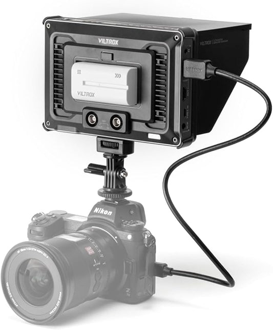 VILTROX DC-L2 7" 4K SDI Camera Field Monitor, 600nit Touch Screen, 4K 30Hz HDMI Loop in/Out DSLR Video External Monitor for Sony Canon Nikon with Sunshade Hood, Battery, Storage Bag