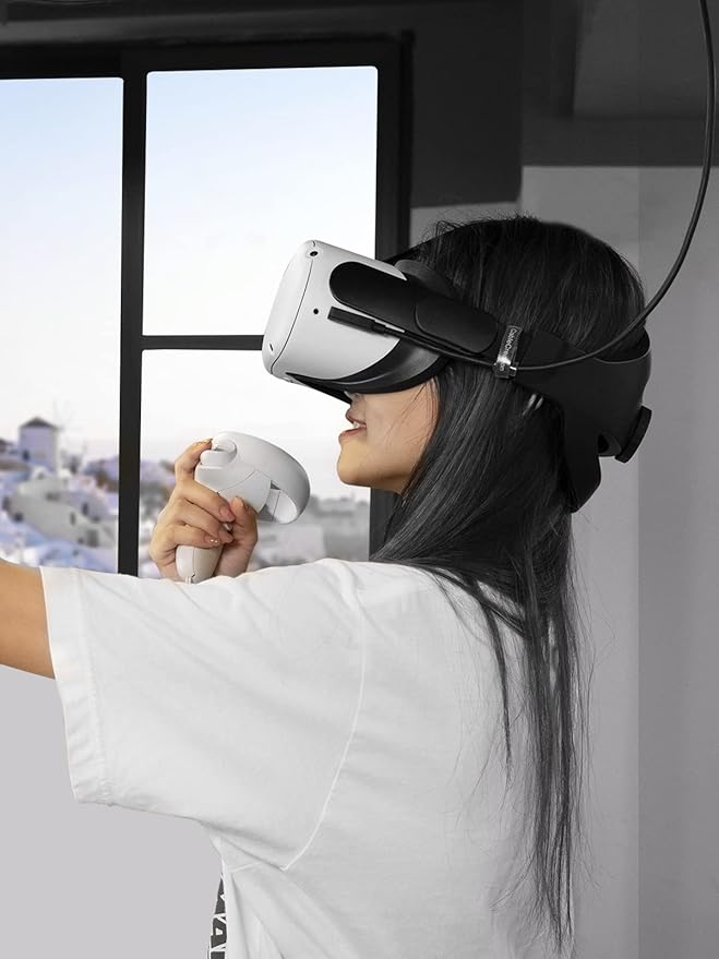 CableCreation -Upgraded Version USB C Fiber Optic Link VR Cable 16FT, USB C 3.2 Gen2 Cable USB C to C 10 Gbps Highly Speed Data Compatible with Quest 3/Quest 2 Virtual Reality Headsets and Gaming PC