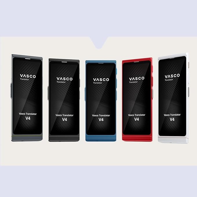 Vasco V4 Language Translator Device | 112 Languages | Free Lifetime Internet in Almost 200 Countries | Pearl White