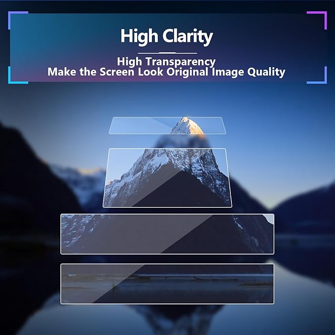 SXCY 5PCS for 2024 2025 2026 Lincoln Nautilus Screen Protector [Tempered Glass, GPS+Front Display Apart]+[Nano, Dash] for Lincoln Nautilus Accessories 2024 2025 2026 Nautilus Screen