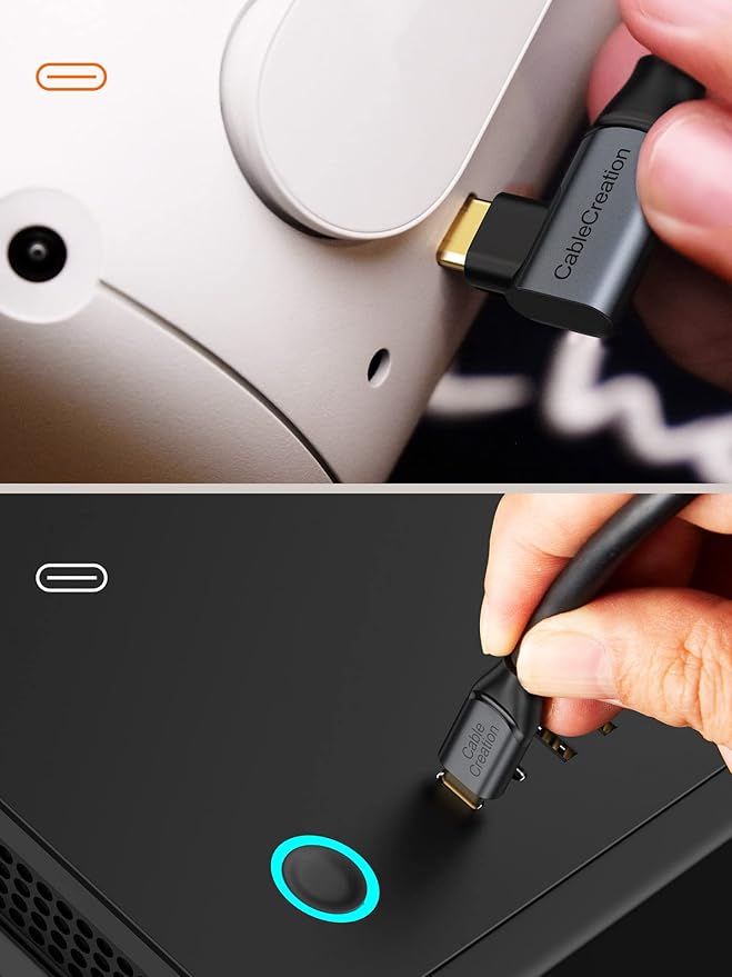 CableCreation 16FT Link VR Cable - Compatible with Meta Quest Pro/Quest2/Pico4 & More, 5Gbps USB C to C High Speed VR Headset Accessory Gaming PC Link Cable 5 Meters