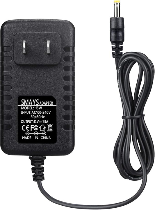 15W Power Cord Charger Replacement for Alexa Echo Spot, Echo Dot (3rd / 4th Gen / 5th Gen), Fire TV Cube, Show 5, Dot with Clock, Black