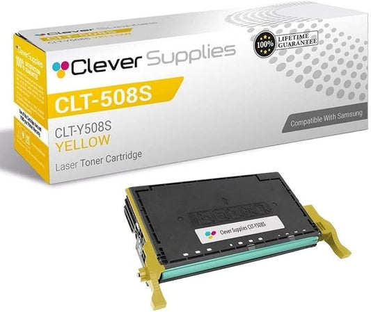 CS Replacement Toner Cartridge Compatible with Samsung CLT-508S CLT-Y508S Yellow CLP-620 CLP-670 CLP-670ND CLX-6250FX CLP-620ND CLP-670N CLX-6220FX