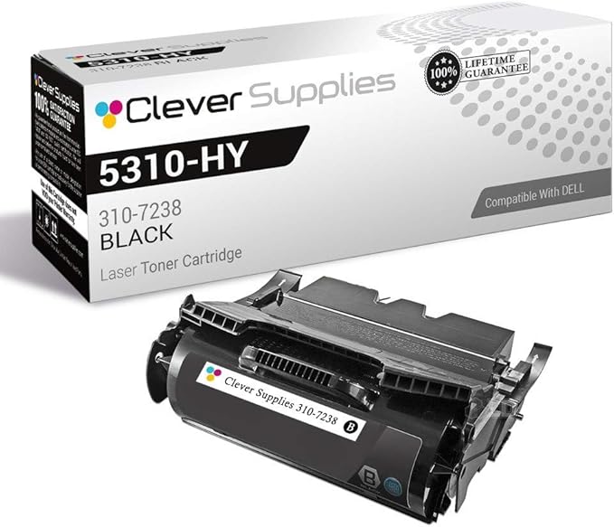CS Replacement Toner Cartridge Compatible with Dell 5310-HY 310-7238 Black Laser 5210 Laser 5210N Laser 5310 Laser 5310N