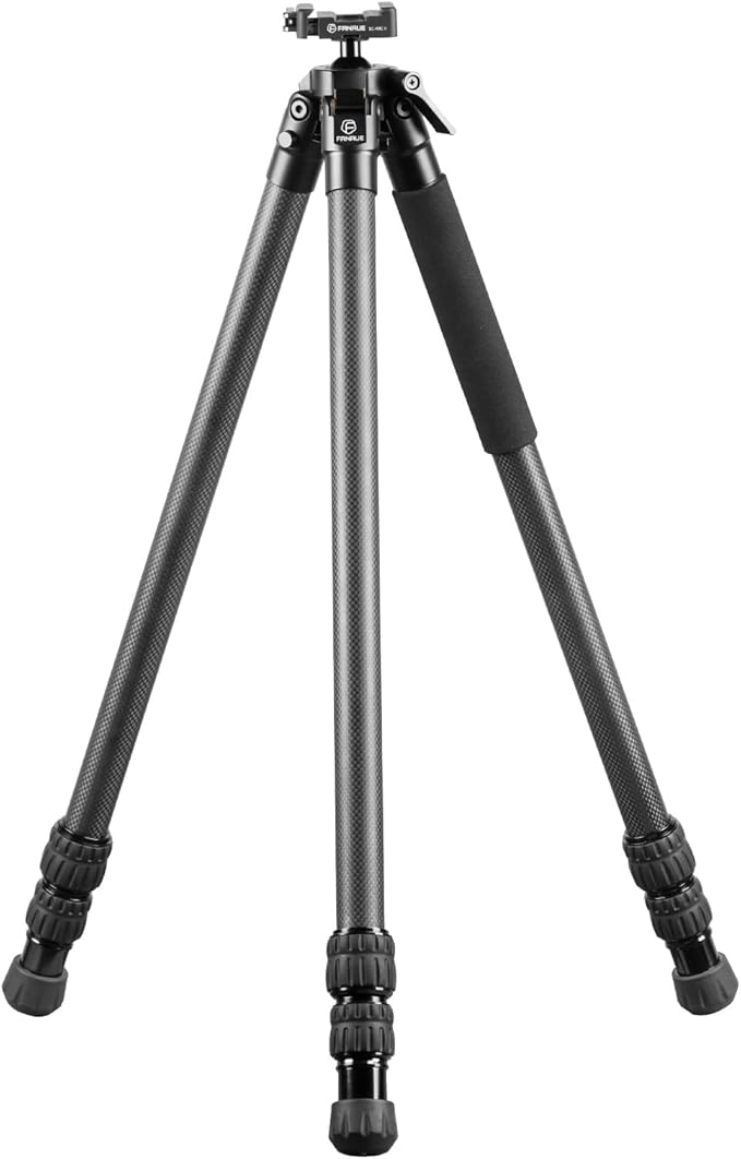 Fanaue Carbon Fiber Tripod HT-2830-30 for Hunting -Ultra-Durable, Lightweight with Arca Swiss Quick-Release Mount, for Wildlife Photography &Outdoor Adventures, Professional GradeHunting Gear