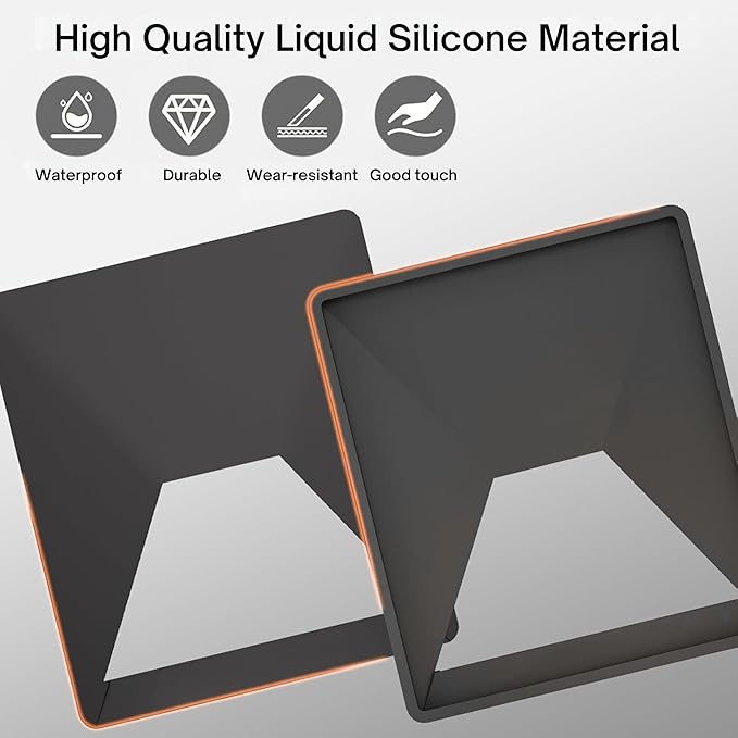 Starlink Mini Cover, Liquid Silicone Protective Case for Starlink Mini - Full Cover Shell with Anti-Drop Protection & Anti-Reflection Sticker for Starlink Satellite Dish