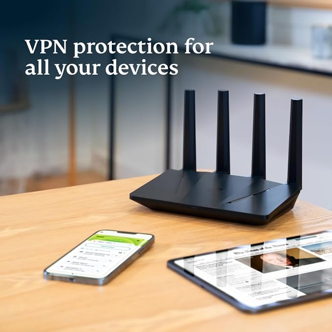 Aircove | Wi-Fi 6 VPN Router for Home | Protect Unlimited Devices | Free 30-Day ExpressVPN Trial | International Version