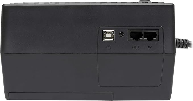 Tripp Lite 350VA UPS Battery Backup Surge Protector Efficient ENERGY-STAR Certified, AVR, 6-Outlet Uninterruptible Power Supply, Dataline Protection, 3-Year Warranty & $100,000 Insurance (ECO350UPS)