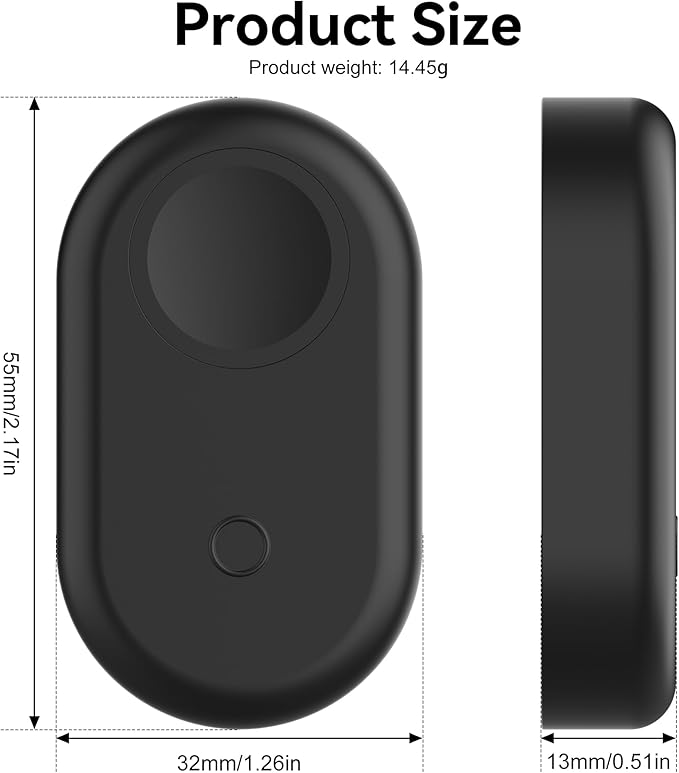 Waterproof Silicone Case Holder with Adhesive Sticker for Galaxy SmartTag2, 4 Pack Hidden GPS Tracker Stick on Mount Protection Cover for Wallet, Luggage, Car, Bike, Remote Control Drone