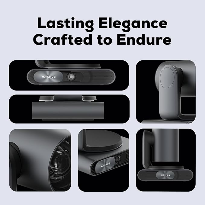 4K Dual-Eye PTZ Camera, 12x Optical and 16x Digital Zoom, Auto Focus, Noise Reduction, AI-Powered Tracking, 3-Mics 20ft Voice Pick-up Range, Works with Microsoft Teams & Zoom & Google Meet (UC P30)