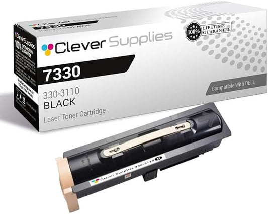CS Replacement Toner Cartridge Compatible with Dell 7330 330-3110 Black Laser 7330dn
