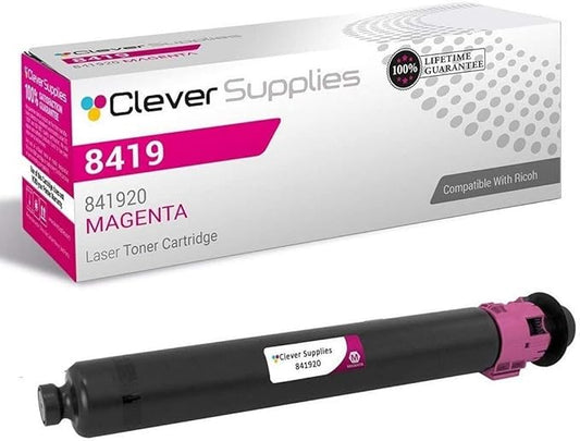 CS Replacement Toner Cartridge Compatible with Ricoh C2003 841920 Magenta Color Laser Aficio MP C2003 Aficio MP C2003 Plus Aficio MP C2004 Aficio MP C2503 Aficio MP C2504 Magenta