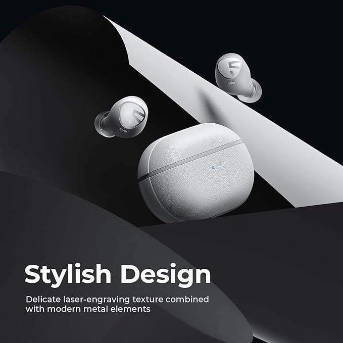 SoundPEATS Free2 classic Wireless Earbuds Bluetooth V5.1 Headphones with 30Hrs Playtime in-Ear Wireless Earphones, Built-in Mic for Clear Calls, Touch Control, Single/Twin Mode, Immersive Stereo Sound