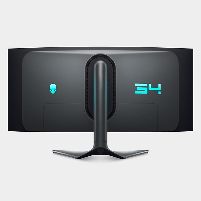 Alienware AW3423DWF Curved QD-OLED Gaming Monitor - 34-inch Quantum Dot OLED 0.1Ms 165Hz 21:9 Curved Display, 99.3% DCI-P3 Color Gamut, VESA DisplayHDR True Black 400, AMD FreeSync Premium Pro - Black