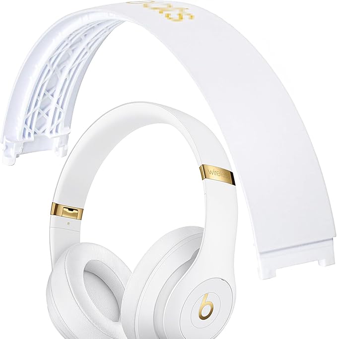 Studio 3 Headband Replacement Parts Accessories Studio 2 Headband Top Arch Band Pad Repair Kit Compatible with Studio 3.0/Studio 2.0 Headphones. (White)