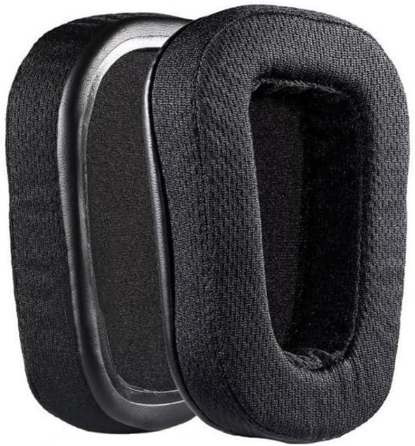 G933 Earpads - Goothings Replacement Ear Pads Cover Cushions for G933 G935 G633 G533 Gaming Headset, Ear Pads & Head Pad Set (Black Breathable Fabric)