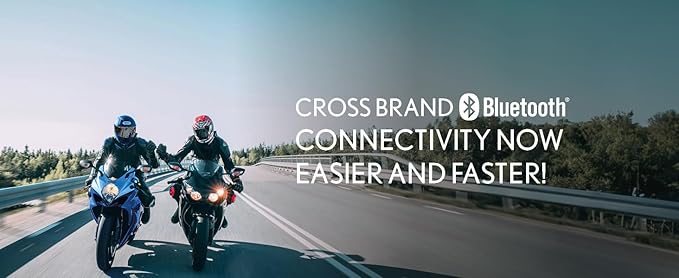 Cardo Systems Spirit HD Motorcycle Bluetooth Communication Headset, 2-Way Bluetooth, Thin 40mm Speakers, Waterproof, Universal Connectivity - Single Pack