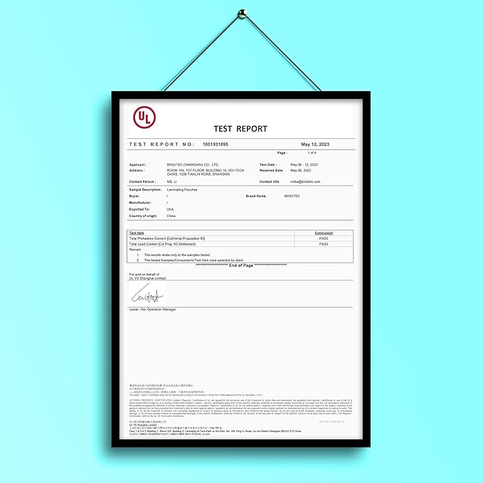 Binditek 10 Pack 10 Mil Self-Sealing Laminating Pouches, 4.5 x 6.4 Inches for Photos, Glossy Finish, No Machine Needed, 4 x 6 Inches Self-Adhesive Laminating Pouches, Office Supplies