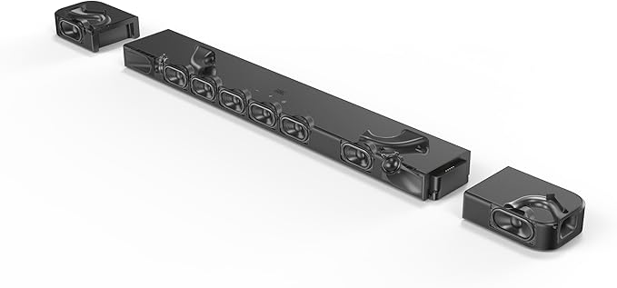 JBL Bar 700MK2-7.1 Channel soundbar System with Detachable Speakers and Dolby Atmos®, 780W max Output Power and a 10" Wireless subwoofer, Works with Voice Assistant-Enabled Speakers (Black)