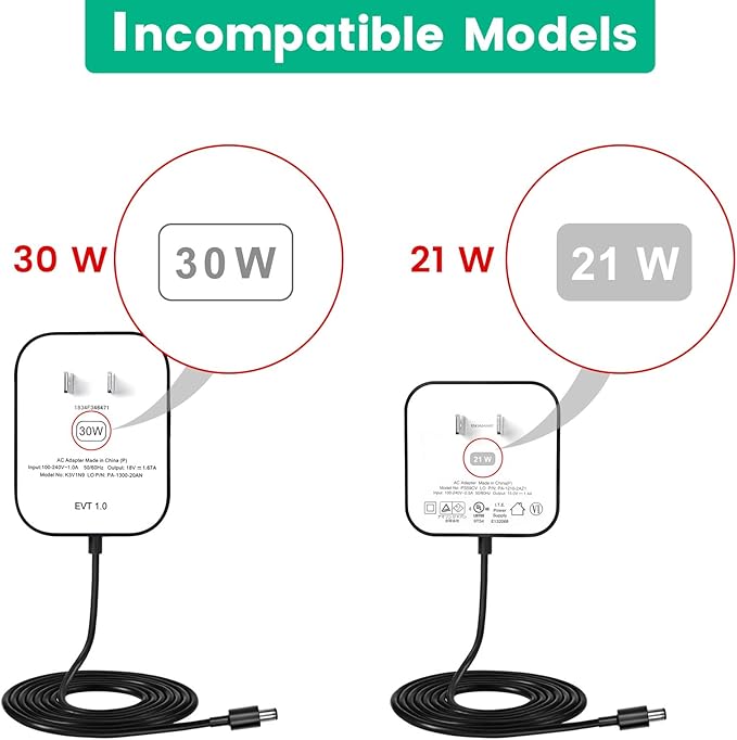 15W Power Cord Adapter for Echo Pop, Dot 5th Gen, Dot 4th, 3rd Generation, Kids Edition, TV Cube Smart Speakers - White Wall Charger Plug Long Cable, 5ft