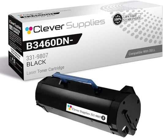 CS Replacement Toner Cartridge Compatible with Dell B3460DN-B3465DNF 331-9807 Black Laser B3460