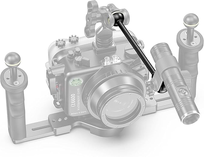 Sea frogs Ball Arm Ball to YS Mount Arm 7.0" Essential Diving Equipment Underwater Photography Gear Lighting System Aluminum Alloy Diving Equipment Accessory Lightweight Arms AM-5