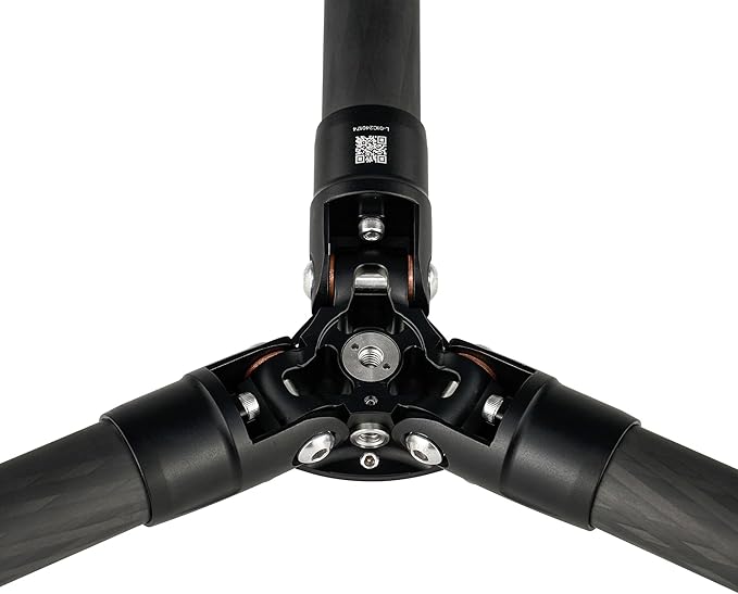 Leofoto Professional Camera Tripod, 62" Compact Carbon Fiber Tripod for DSLR Video Camcorder, 4 Leg Sections, 360° Ball Head, Max Load 25KG/55Lb (LS-364CX+LH-47)