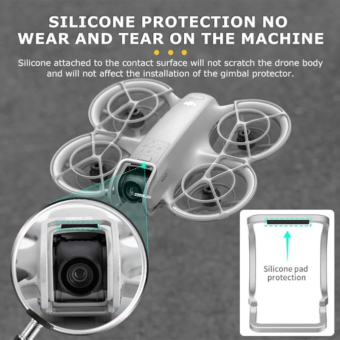 Gimbal Protector for DJI Neo Accessories, Anti-Collision Gimbal Bumper Guard for DJI Neo Drone Camera