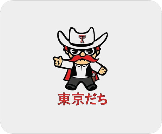 OTM Essentials Texas Tech University Standard Fabric Mouse Pad, Desk Accessories, Standard Fabric Gaming Mouse Pad, Tokyodachi Classic