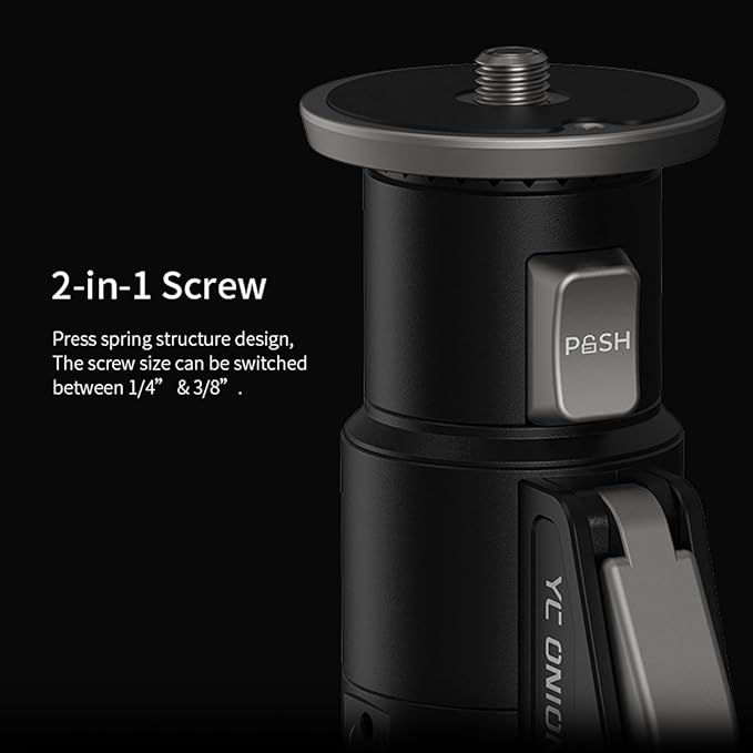 YC Onion Pineta Pro Carbon Fiber Monopod with FH60 Fluid Head and Pedal Base, Light Stand Lightweight Travel Monopod with Quick Release Plate for Sony Canon Nikon DSLR Cameras, Gimbal and etc