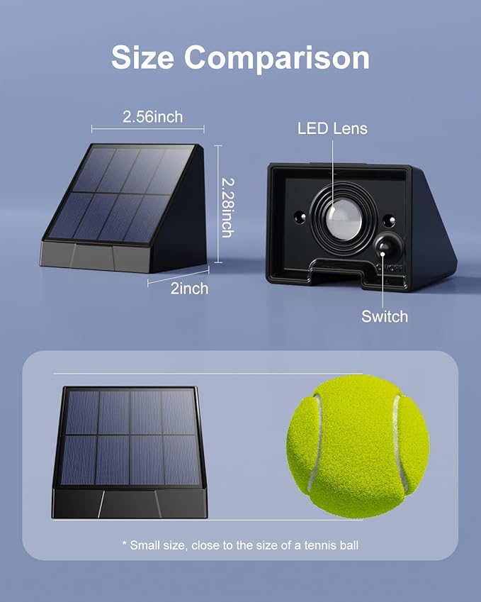 12 Pack Color Changing Solar Powered Fence Light Outdoor Decoration LED Waterproof Landscape Sconce for Exterior Stair, Terrace, Handrail, Patio, Enclosures, Mailbox, Backyard, Easy 1-Min Installation