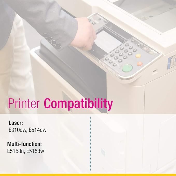 CS Replacement Drum Unit Compatible with Dell Laser E310DW 593-BBKE Black Laser E310dw E514dw Multi-Function E515dn E515dw Drum Unit 2 Pack