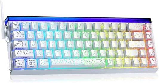 x Aula Hero 68 He 60% Gaming Keyboard Wired Keyboard RGB Backlit Hot Swappable Custom Computer Keyboards Hall Effect Magnetic Switch,Rapid Trigger Mode, 8K Hz Polling Rate, 0.125ms Latency