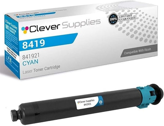 CS Replacement Toner Cartridge Compatible with Ricoh C2003 841921 Cyan Color Laser Aficio MP C2003 Aficio MP C2003 Plus Aficio MP C2004 Aficio MP C2503 Aficio MP C2504 Cyan
