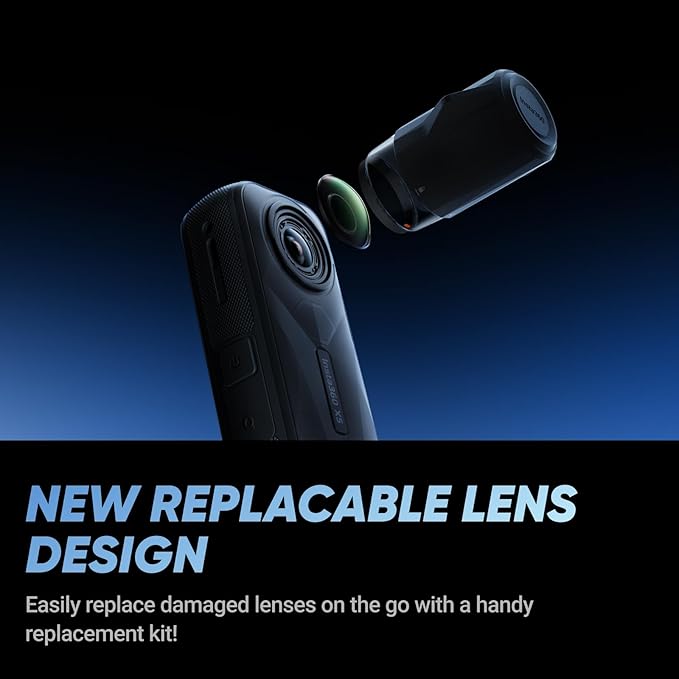 Insta360 X5 Construction Bundle - 360° Construction Camera, 8K30fps 360 HDR Video, 72MP Photo, 11K Timelapses, Supports OpenSpace, Cupix, FARO Sphere XG, Reconstruct, Dalux, Evercam, Oculo & More