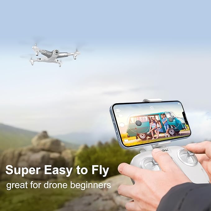 Loolinn | Drones for Kids Gift, Drone with Camera - Optical Flow Positioning Technology, 60 Minutes Long Flight Time, 3 Batteries, Stable Flight - Gift for Kids Boys Girls