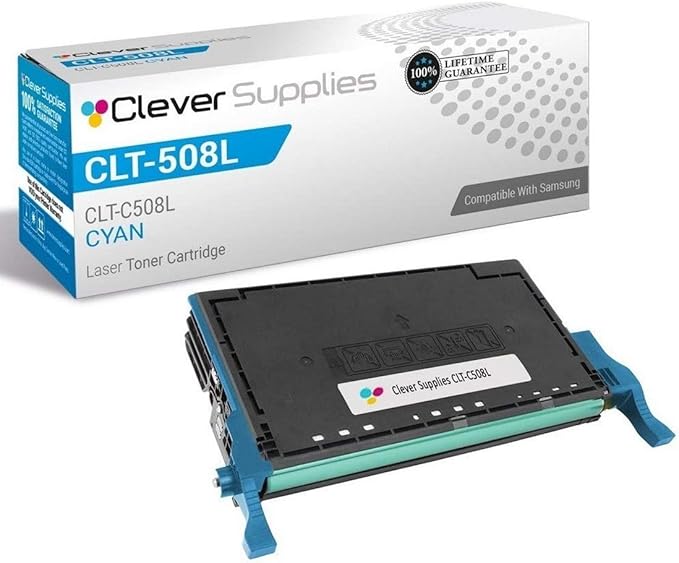 CS Replacement Toner Cartridge Compatible with Samsung CLT-508L CLT-C508L Cyan CLP-620 CLP-670 CLP-670ND CLX-6250FX CLP-620ND CLP-670N CLX-6220FX
