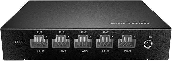 WAVLINK 5 Port Gigabit PoE Ethernet Network Switch, AC Controller – 4X LAN + 1 WAN 1000Mbps, Supports IEEE 802.3AF/at, Auto-Discovery & Centralized AP Management for Home, Hotel, Office