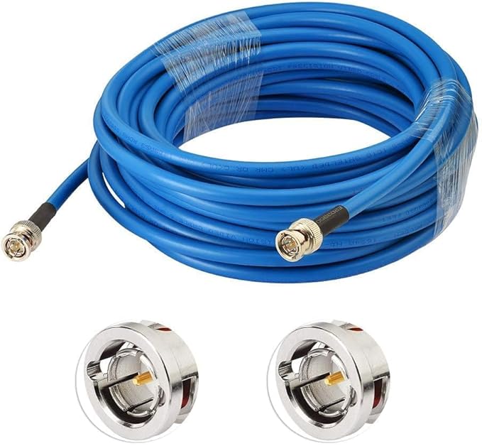 Superbat SDI Cable BNC Cable 3G/6G/12G (Belden 1694A)，1-300FT, Supports HD-SDI/3G-SDI/4K/8K Video, Precision SDI Video Camera Wire (1Pcs)