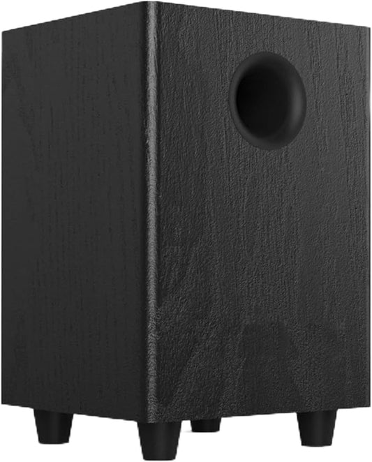 ASHATA Active Bluetooth Bookshelf Speaker, 150W Passive Bookshelf Speaker Subwoofer, 6.5 inch Home Theater Subwoofer Bookshelf Home Speaker Deep Bass Unit with 40mm High Vibration Damping Horn, Wooden