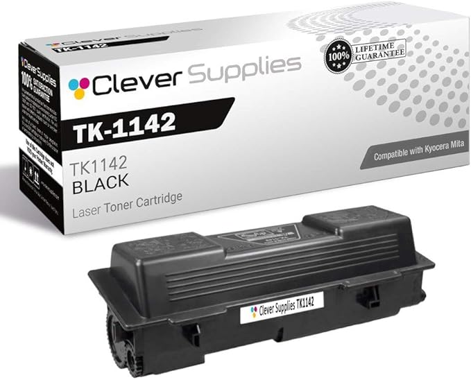 CS Replacement Toner Cartridge Compatible with Kyocera Mita TK-1142 TK1142 Black FS Series FS-1035 MFP FS-1135 MFP M Series M2035dn M2535dn Toner Cartridge Black