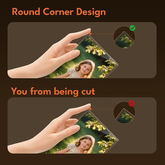 Uinkit 3.5Mil 100Pack Clear Laminating Sheets, Menu Size, 11.5 x 17.5-Inch Laminate Pouches, Protector for Photo Papers, Use in Office School Supplies, Rounded Corner