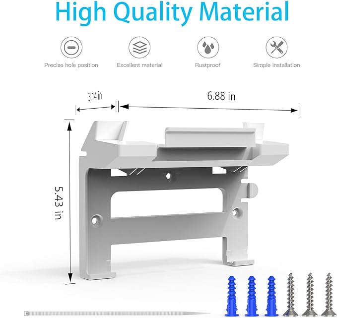 XLTTYWL Starlink Gen 3 Mount, All in One Starlink Standard V3 Mesh Router and Star Link Gen 3 Power Supply Mounting Kit for StarLink V3&Gen3 HP Standard Router,UTR-32