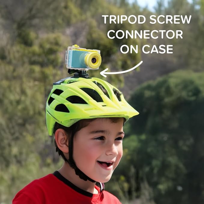 myFirst Camera 2 - Kids Action and Underwater Camera, 8MP 1080P HD Video, Toddler Digital Camera, Webcam, Tripod Mount, MicroSD Card, Neck Lanyard, Christmas or Birthday Gift for Kids 3-12 (Pink)