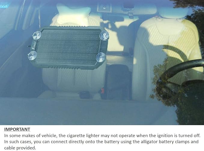 Sunway Solar Car Battery Trickle Charger & Maintainer 12Volt 8W Solar Panel Power Charger kit Portable Waterproof for Automotive RV Marine Boat Truck Motorcycle Trailer Tractor Powersports Snowmobile