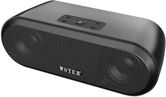 Portable Bluetooth Speaker with HD Stereo Sound, TWS Pairing, Type-C Charging, Wireless Party Bluetooth Speaker for Beach, Gatherings, and Travel (Black)