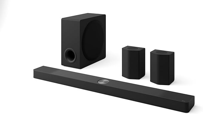 LG S95TR 9.1.5-Channel OLED evo TV Matching Home Theater Soundbar with Rear Surround Speakers and Wireless Subwoofer, Wow Orchestra, Dolby Atmos, WOWCAST Built-in (2024 Model)